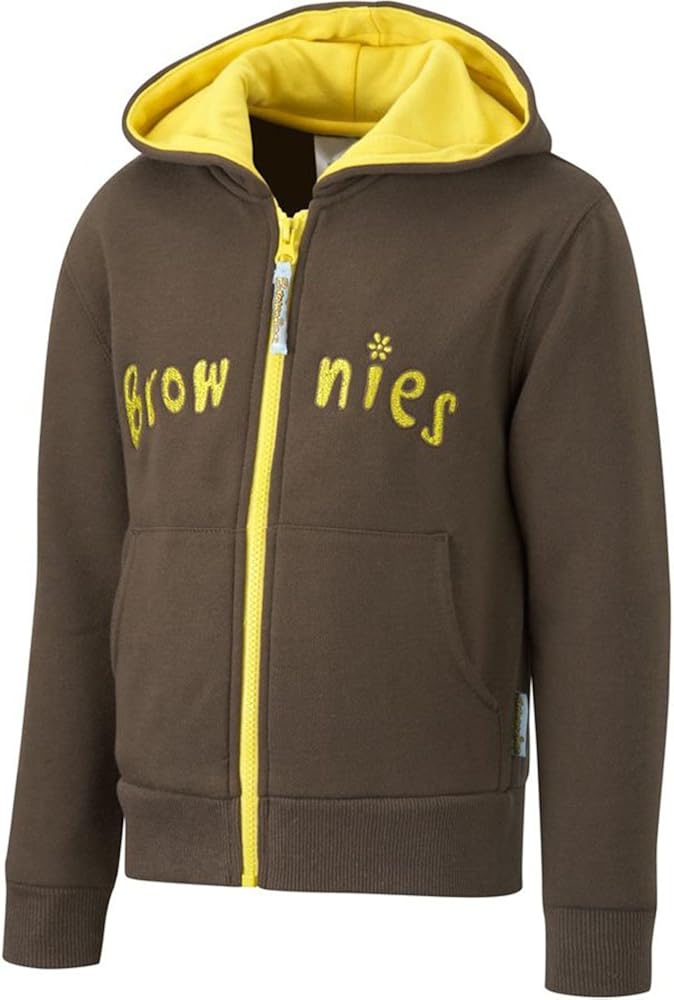 Official Brownies Girl Guides Uniform Hooded Zip Jacket Size 2436