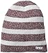 NEFF Men's Daily Stripe Beanie, Maroon/White, One Size