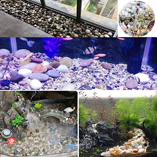 4.4LB Aquarium Gravel River Rock, Natural Polished Decorative Gravel