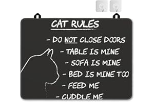 JASAKOO Electric Stove Top Cover Protector – Cat Rules Glass Flat Top Stove Mat Oven Induction Cooktop Mat for Ceramic Countertop Mats Heat-Resistant Dish Drying Mat