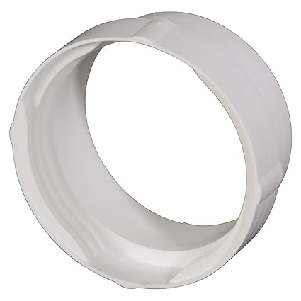 Xavax Abluftschlauch-Adapter für Trockner (Reduzierstück 100 auf 125 mm passend für Wäschetrockner) weiß