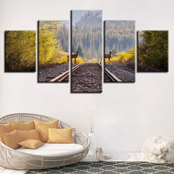 Marco Modular Pintura De La Lona Sala De Estar Decoración De La Pared 5