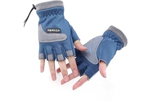 YAMEIZE Kids Sport Half Finger Gloves - Anti-Slip Outdoor Cycling Biker Breathable Gloves for Boys Girls