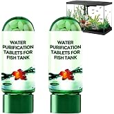 Powerful Aquarium Water Purification Tablet,Water Purification Tablets for Fish Tank,Remove All Kinds of Turbidity from Fish TankWater (2PC)