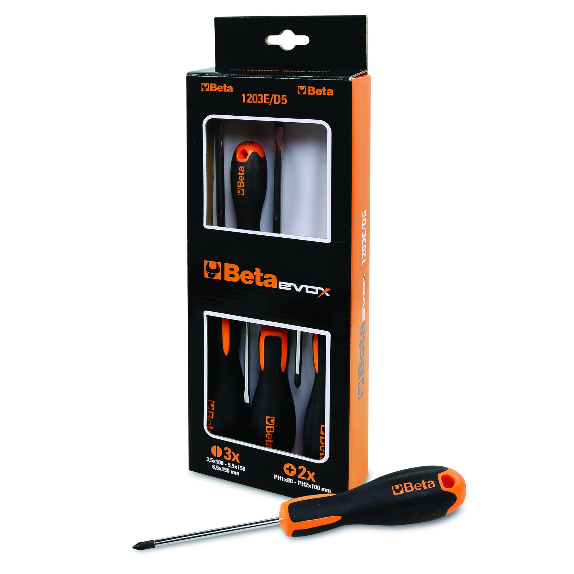 1203E/D8P-JUEGO 8 DESTORNILLADORES EVOX