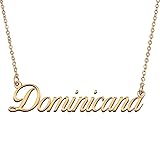 HUAN XUN Customized Custom Simple Any Name Necklace