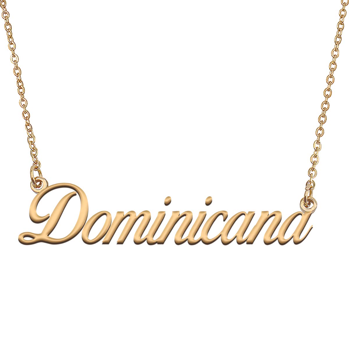 HUAN XUN Customized Custom Simple Any Name Necklace