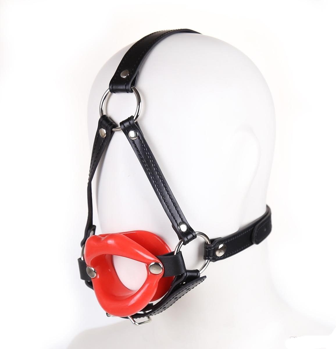 The Bondage Locker Silicone Opening Mouth Gag Head Harness - Image 4