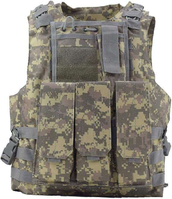 Taktische Weste Jungle Leopard - MOLLE Brustschutz Für Airsoft & Paintball