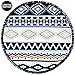 Round Towel Co. Coachella Hippy Round Beach Towel 100% Cotton Roundie Gypsy Circle Beach Blanket Boho Terry Cloth Mandala