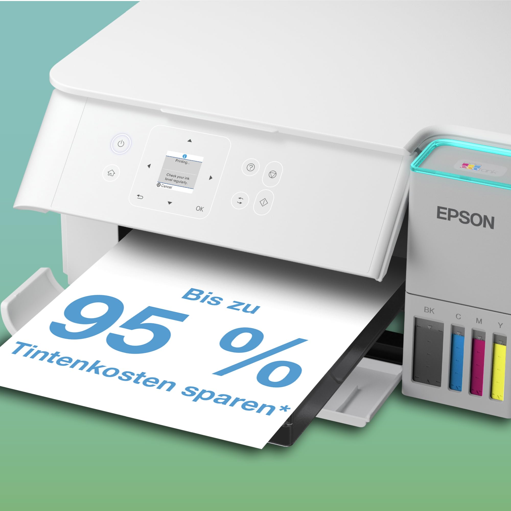 Epson EcoTank ET-2959 Tintentankdrucker | für vielbeschäftigte Haushalte | WLAN | A4 | Drucken, Kopieren, Scannen | 3.7 cm LCD-Display | Duplexdruck | inkl. Tinte für bis zu 3 Jahre 7