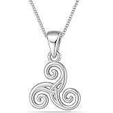 LeCalla 925 Sterling Silver Knot Pendant Necklace for Women | CZ Infinity Celtic Knot Heart Shaped Necklace | Graduation Birthday Gifts for Anniversary