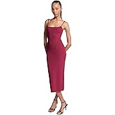 Michael Kors Womens Chain Strap Midi Dress