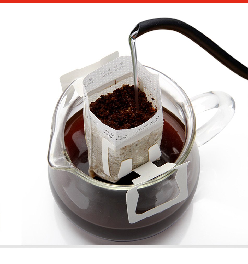 Emousport 100pcs Disposable Drip Coffee Cup Filter Bags Hanging Cup
