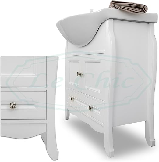 Badezimmermobel Im Zeitgenossischen Stil Aus Holz Shabby Chic 65 Cm Amazon De Kuche Haushalt