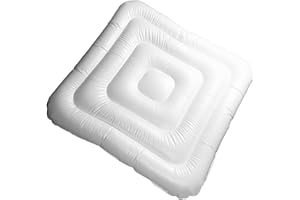 Inflatable Hot Tub Cover, 4.2ft Inflatable Spa Lid Protective Rain Overflow, Square Inflatable Hot Tub Protecting Cover, Ener