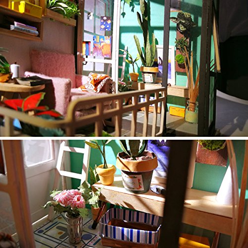 Robotime Diy House Decor With Accessories And Furniture Miniature Doll House Wooden Craft Kits Balcony Daydreaming In Dubai Uae Whizz Dollhouses