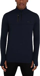 TCA Fusion Long Sleeve Top Men Navy Blazer S 1/4 Zip Running Golf Gym view 2