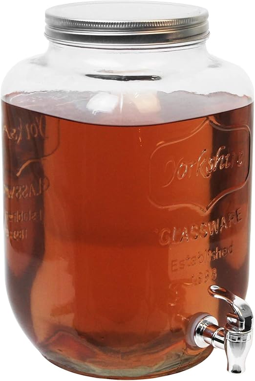 Distributeur De Boisson 4l8l Distributeur Deau Xxl Distributeur Récipient En Verre Robinet Différentes Tailles Et Couleurs