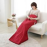 なかぎし（NAKAGISHI） NA-21SHZ(WR)ワインレッド ホット脚入ヒーター(電気足温器・フットウォーマー・冷え症対策) ズボンタイプ 日本製