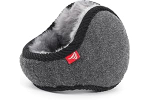 Harssidanzar Winter Earmuffs for Men, Women Foldable Fleece Ear Warmer, Unisex Adjustable Ear muffs HU305CA