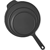 Made In Cookware - Frying Pan Silicone Universal Lid - 9 in 1 Design Fits Multiple Pans - Oven Safe 400F - Graphite