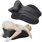 Multi-Functional Ergonomic Memory Foam Wedge Pillow | 27&deg; Angle Perfect Position, Instant Intimacy Couples Pillow, Butt Cushion, Waist and Neck Support, Neck Pain Relief
