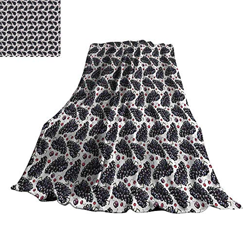 Kitchen Decor Warm Blanket Nature Fresh Fruit Vintage Grape Plum