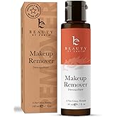 Makeup Remover - USA Made with Natural & Organic Ingredients Face and Eye Make Up Remover, Use with Wipes or Cotton Pads, Gentle Non-Greasy Makeup Remover for Dry, Oily and Sensitive Skin Types