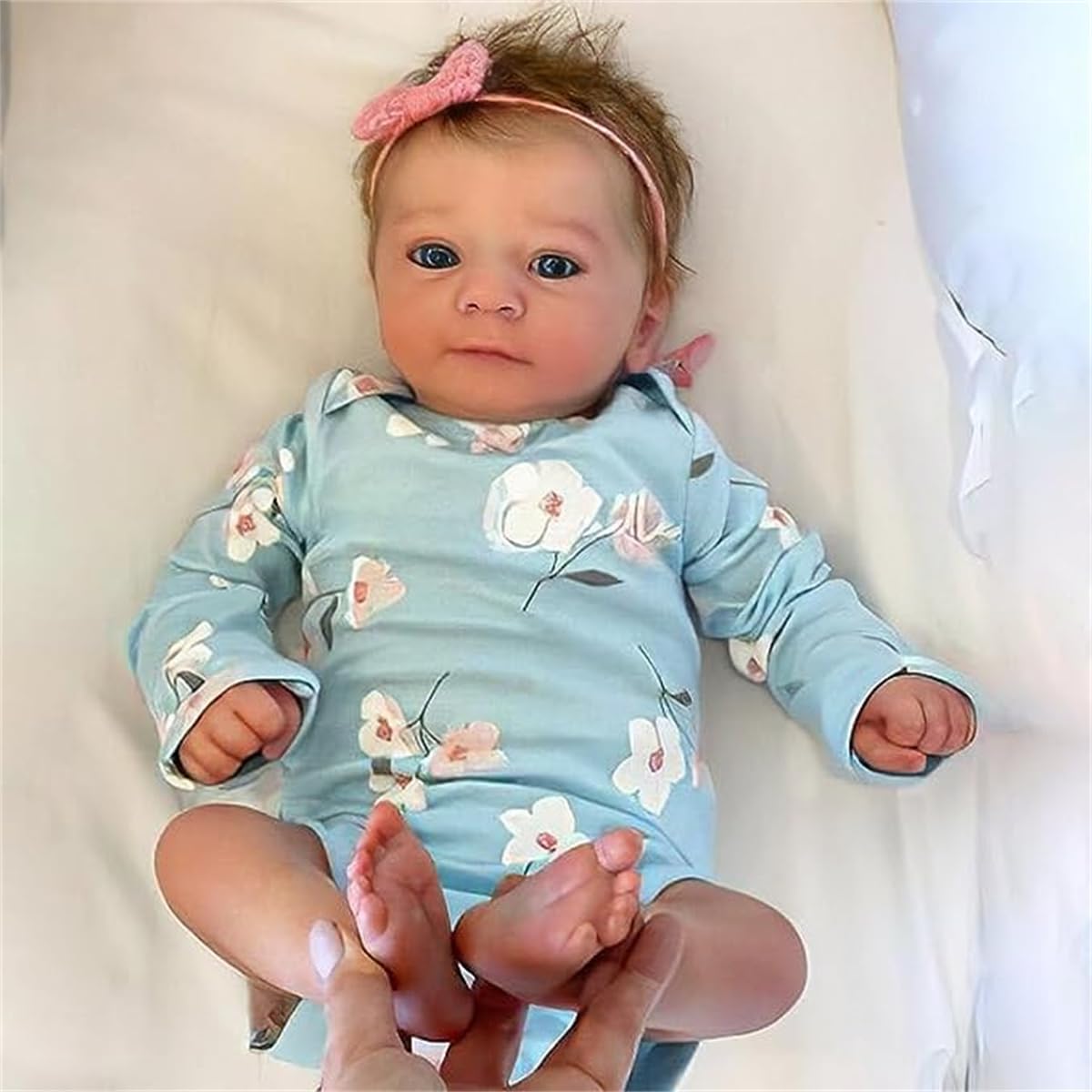 Photo 1 of GYCV Lifelike Reborn Baby Dolls Girl - 18 Inch Baby Doll Realistic Newborn Girl Silicone, Cloth Body Adorable Reborn Baby Doll Real Life Babies Reborn Doll Toys with Accessories Birthday Gift for Kids