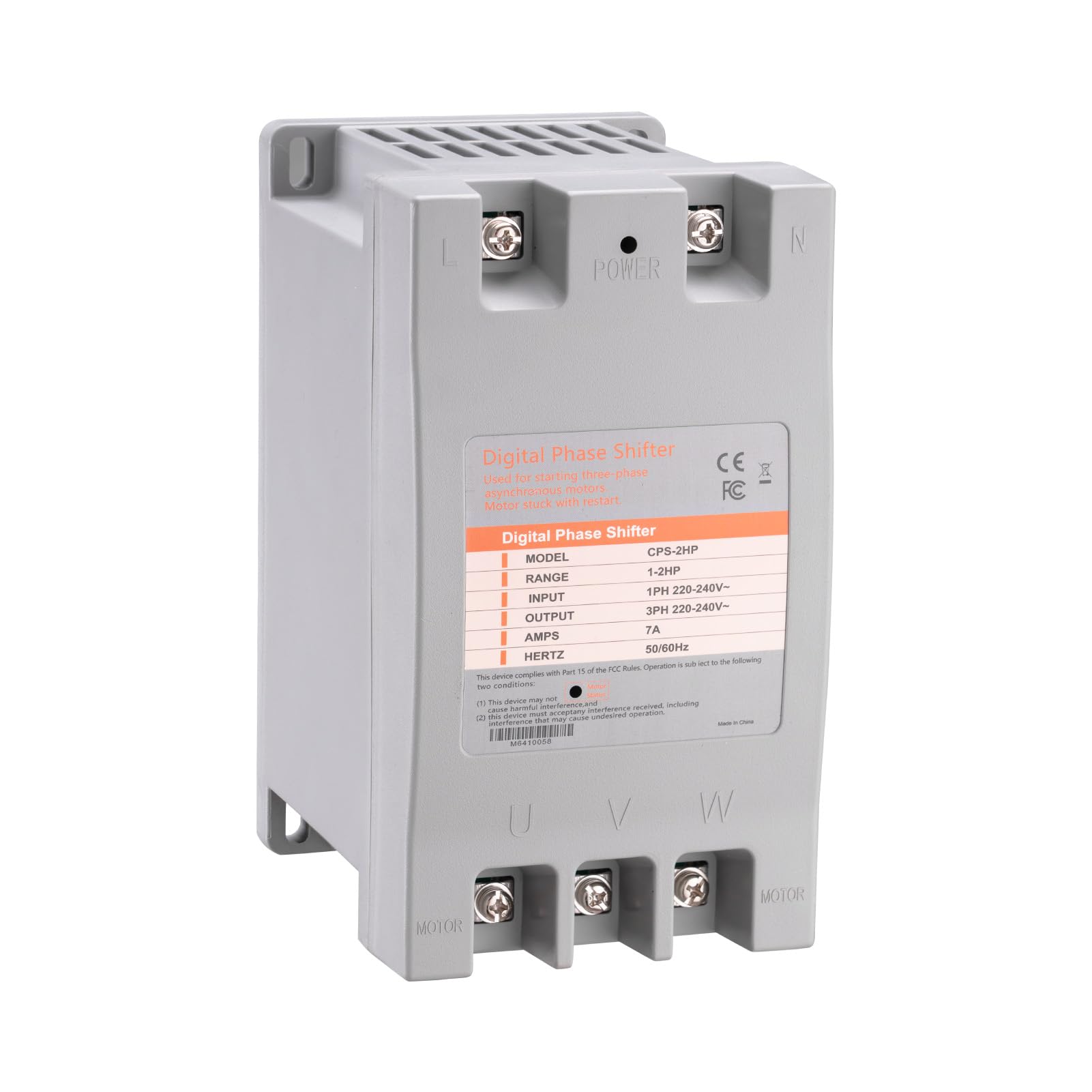 Photo 1 of LGIB Single Phase to 3 Phase Converter?2HP 220V 3 Phase Converter?220V-240V Input/Output Digital Phase Shift for 2HP Motor
