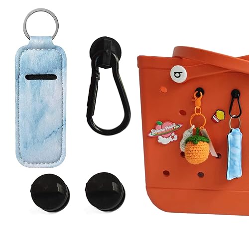 Uchyius Bogg Bag Key Holder Keychain Accessories for Beach Bag Bogg Bag  Accessories Charm Bogg Keychain Holder with Chapstick Holder (Leopard) in  Oman