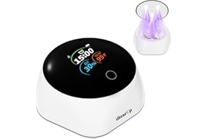 IHEARUP Hearing Aid Dryer & Dehumidifier,15 Mins World's Fastest,Removes Sweat & Moisture for Hearing Aids,Earbuds,Amplifiers,Smart Digital Display,Rechargeable Type C (White Cable)