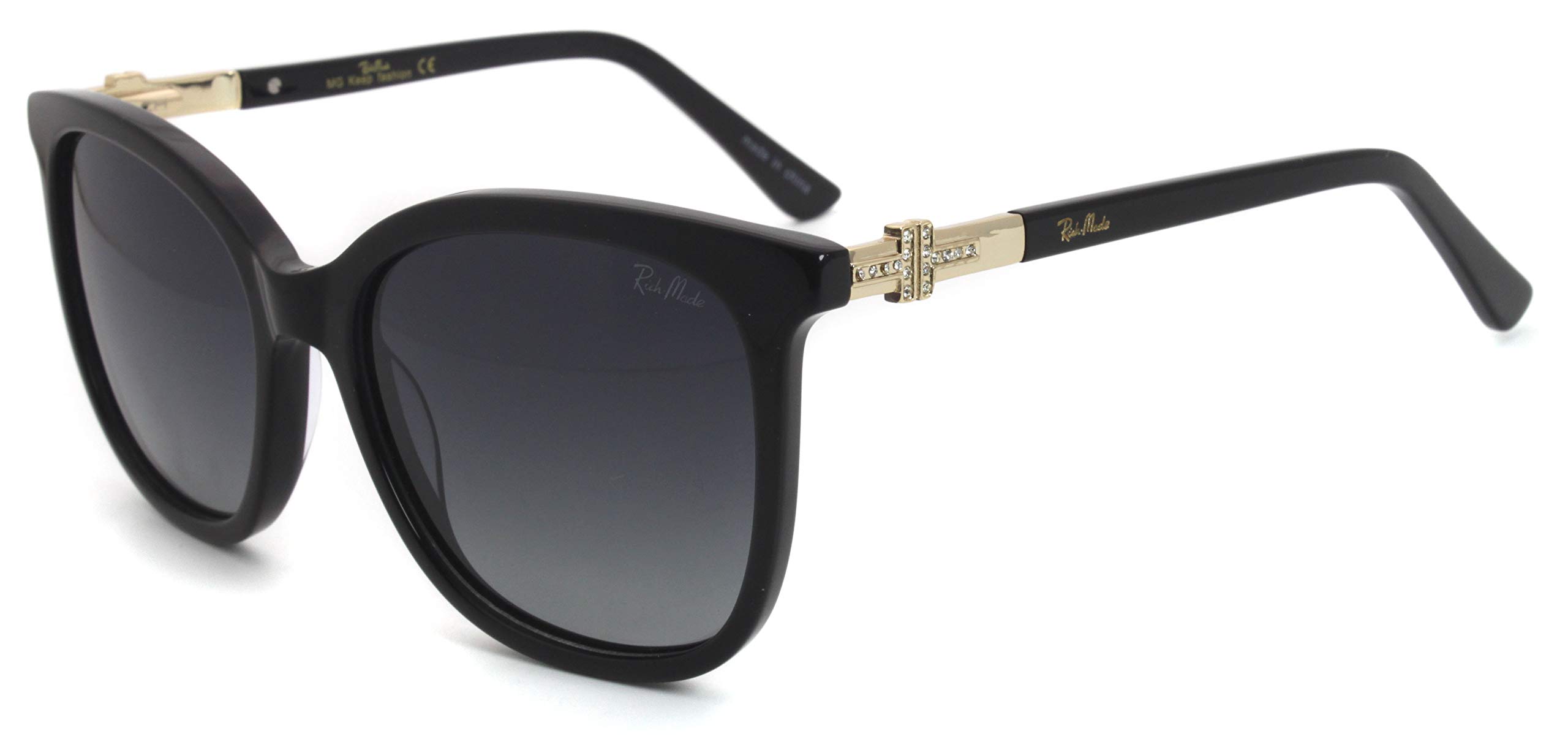 RICH MODEClassic women polarized sunglasses rhinestone ladies cat eye UV protection sunglasses driving shade sun glasses