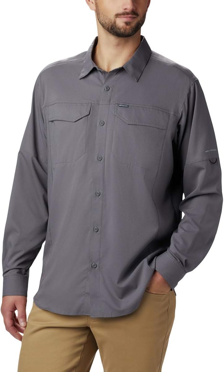 Columbia Mens Silver Ridge Lite Long Sleeve Shirt: Clothing