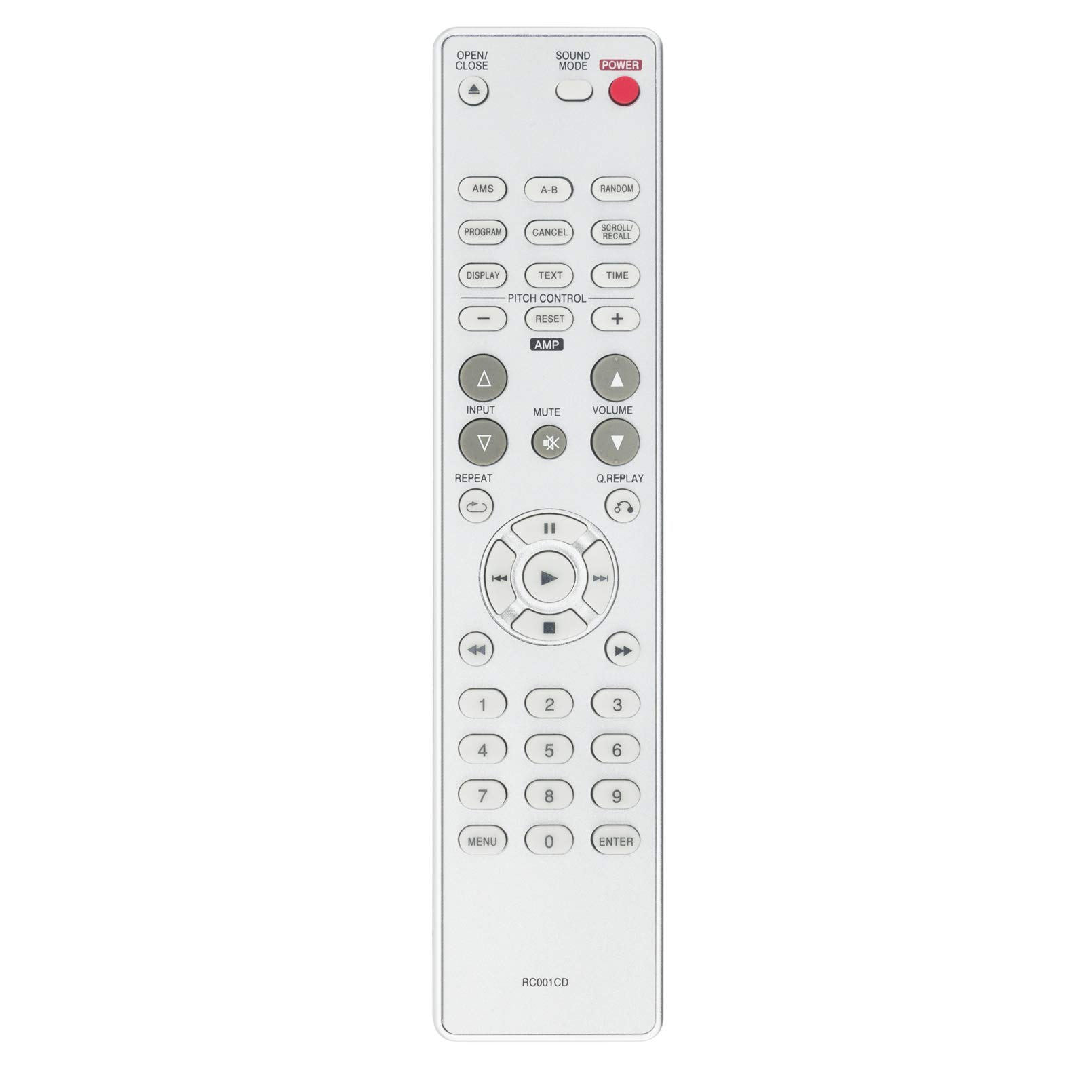 ALLIMITY RC001CD Remote Control Replace fit for Marantz CD Player CD5001 CD5400 CD6002 CD5001/N1G CD5400/N1B CD5400/N1G CD5400/T1B 00MZK27CW0010