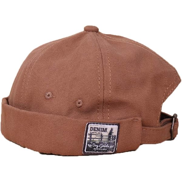 Vintage Cuff Beanie Hat For Men & Women | Docker Style, Rolled Brim, One Size Fits Most - Khaki - View #12