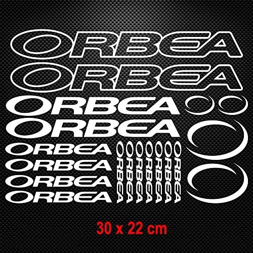 luluda for ORBEA KIT PEGATINAS Stickers VINILO BICI Bicicleta Bike MTB BTT White