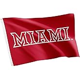 Desert Cactus Miami University MUOH Flag - 3 x 5 Feet Redhawks Banner, Indoor/Outdoor Durable Fabric, 100% Polyester Design (Style 5)