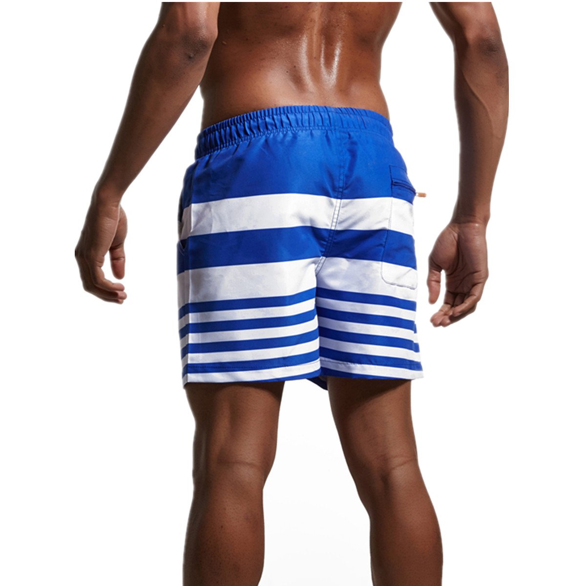 CHENHENG Mens Swim Trunks Swim Shorts Quick Dry Beach Shorts Broad Shorts with Pockets for Surfing Swimming (L_ Asia XXL -Waist:33\