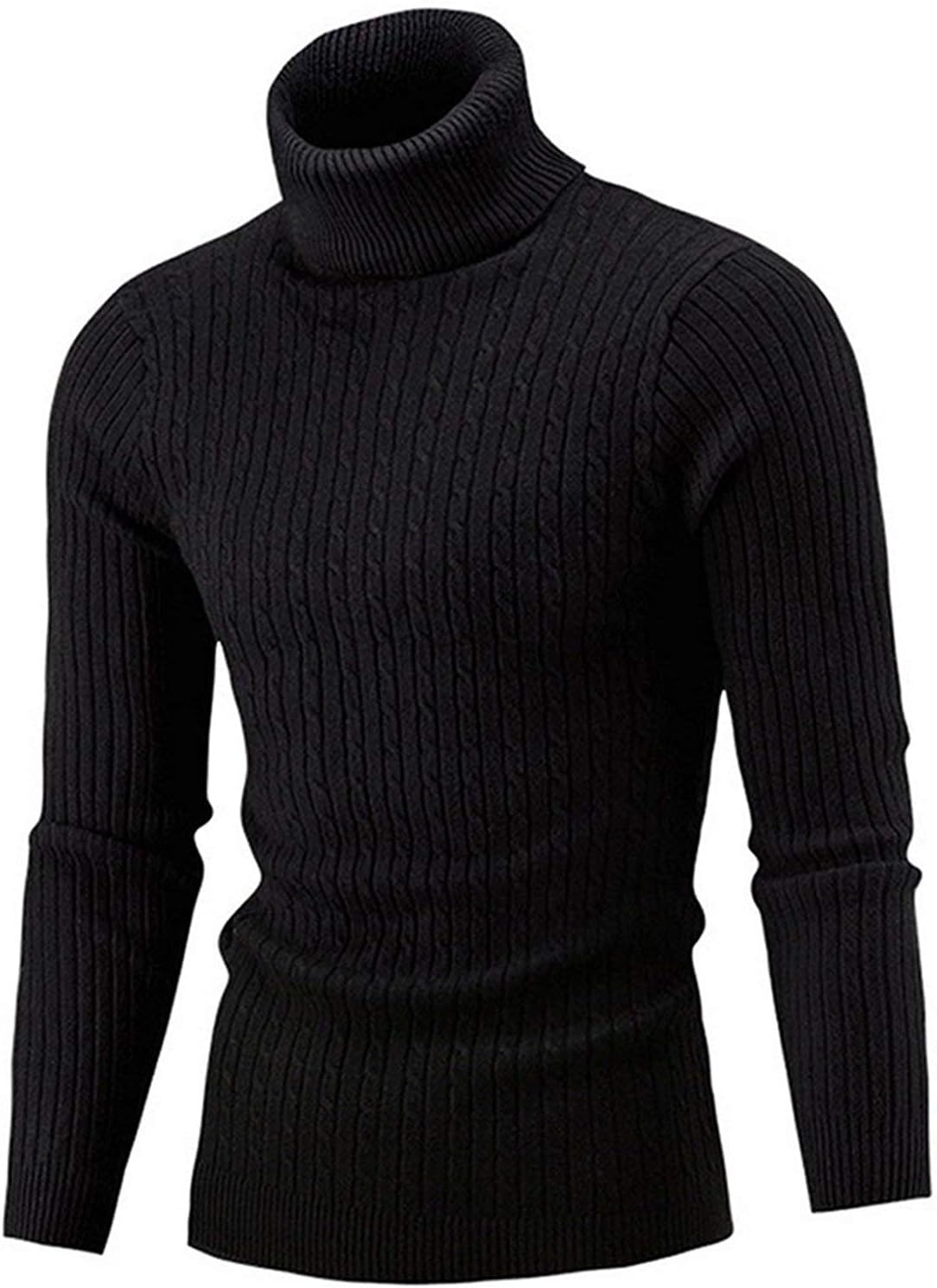 PrettyR Suéter de cuello alto para hombre, Bodegado1, XXLarge