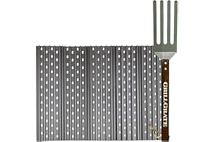 GRILL GRATE BRAND THE ORIGINAL RAISED RAIL DESIGN GET FIRED UP · WWW.GRILLGRATE.COM GrillGrate Replacement Grate Set for Weber Genesis Grills (’07-’16) | Hard Anodized Aluminum | Includes 5 Interlocking Panels & GrateTool | Not for Genesis II