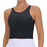 THE GYM PEOPLE Women's Sports Bra Sleeveless Workout Tank Tops Running Yoga Cropped Tops with Removable Padded