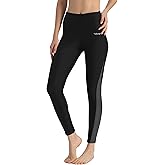 Ubestyle UPF 50+ High Waist Women's Long Swim Pants Swim Leggings Swimming Tights Sun Protective