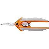 Fiskars 190500 RazorEdge Micro-Tip Easy Action Shears, 5 Inch, Orange and Gray