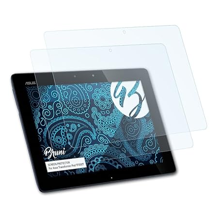 Bruni Schutzfolie für Asus Transformer Pad TF300T Folie, glasklare Displayschutzfolie (2X)