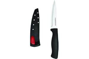 Farberware - Paring Knife with Edgekeeper Self Sharpening Sheath, Stainless Steel Kitchen Knife for Peeling, Trimming & Slici