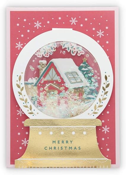 Amazon 日本ホールマーク クリスマスカード サンタクロースハウス 挨拶状封筒 文房具 オフィス用品