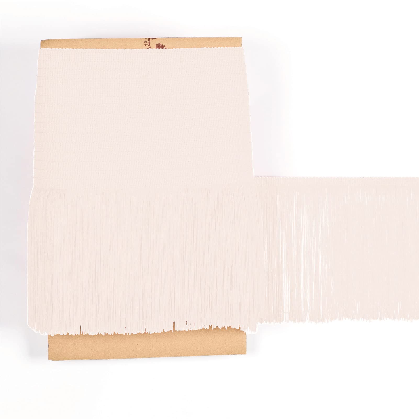 TEXTEX = Cuquillo Fringe for Sewing Flamenco and Sevillana. Composition Rayon 100%. Length of 20 cm. 5m Pieces. (Cream)