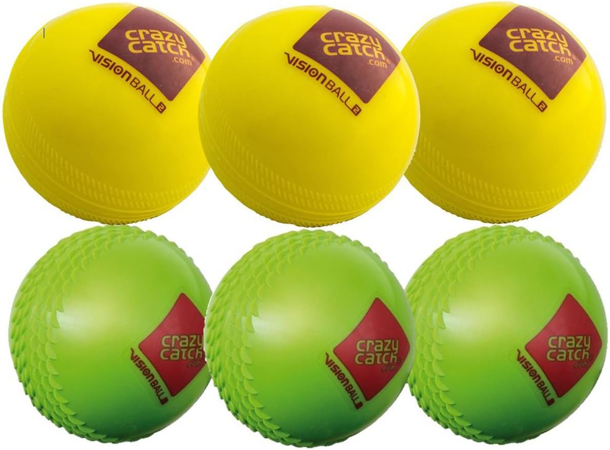 Crazy Catch - 6 Vision Balls (3 yellow/3 green)